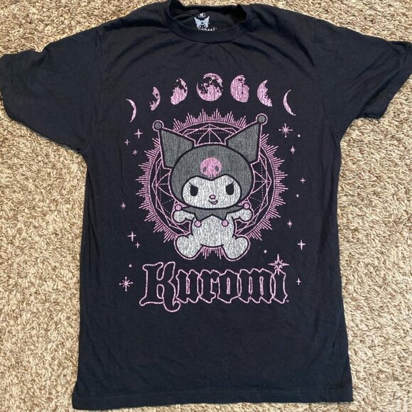 Hot Topic Tops - Black and Pink Kuromi Tee